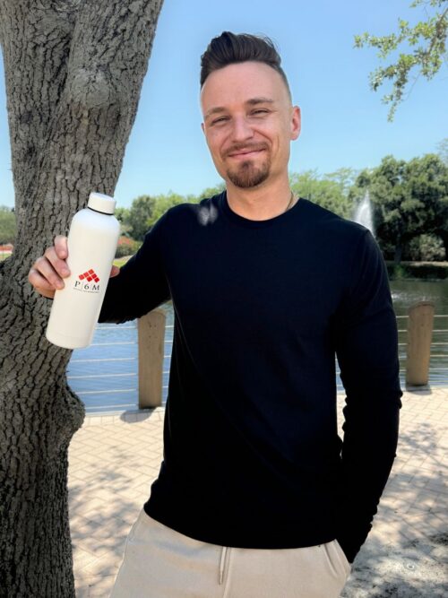 custom logo shirts stream blend long sleeve deep black